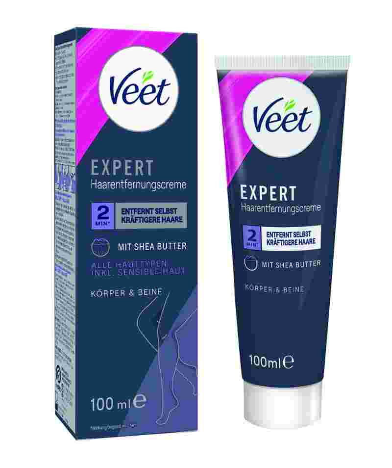 Veet EXPERT Haarentfernungscreme Körper & Beine, alle Hauttypen, 100ml